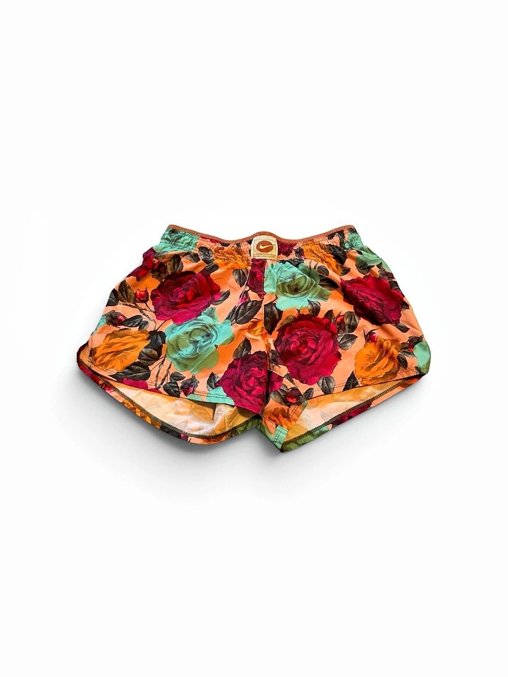 Nike Tempo Hyper Femme Floral Running Shorts Orange & Multicolor